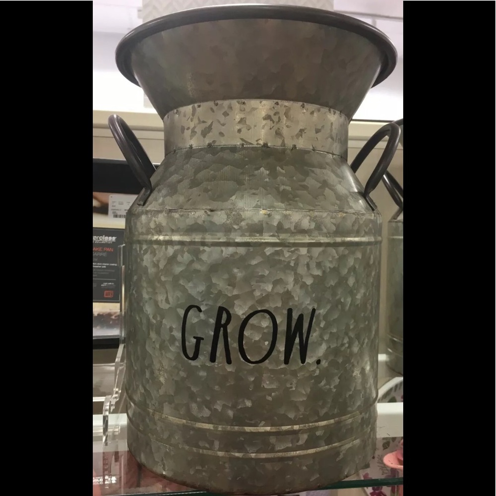 Rae Dunn Grow milk churn small - meadium Sz